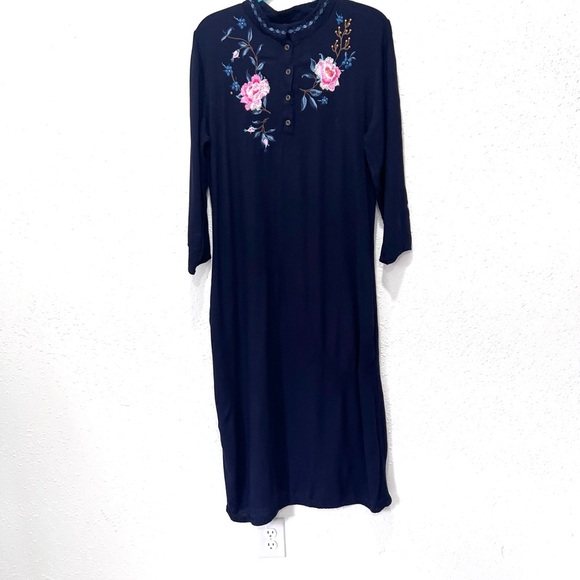 CINDY STACEY couture Embellished Long Sleeve Dress with Mandarin Collar XXL - Picture 1 of 10